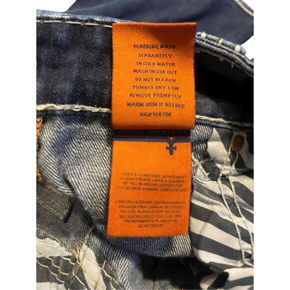 Rock Revival Mens Dark Washed Pablo Relaxed Straight Leg Denim Jeans Size 40 - Picture 10 of 16